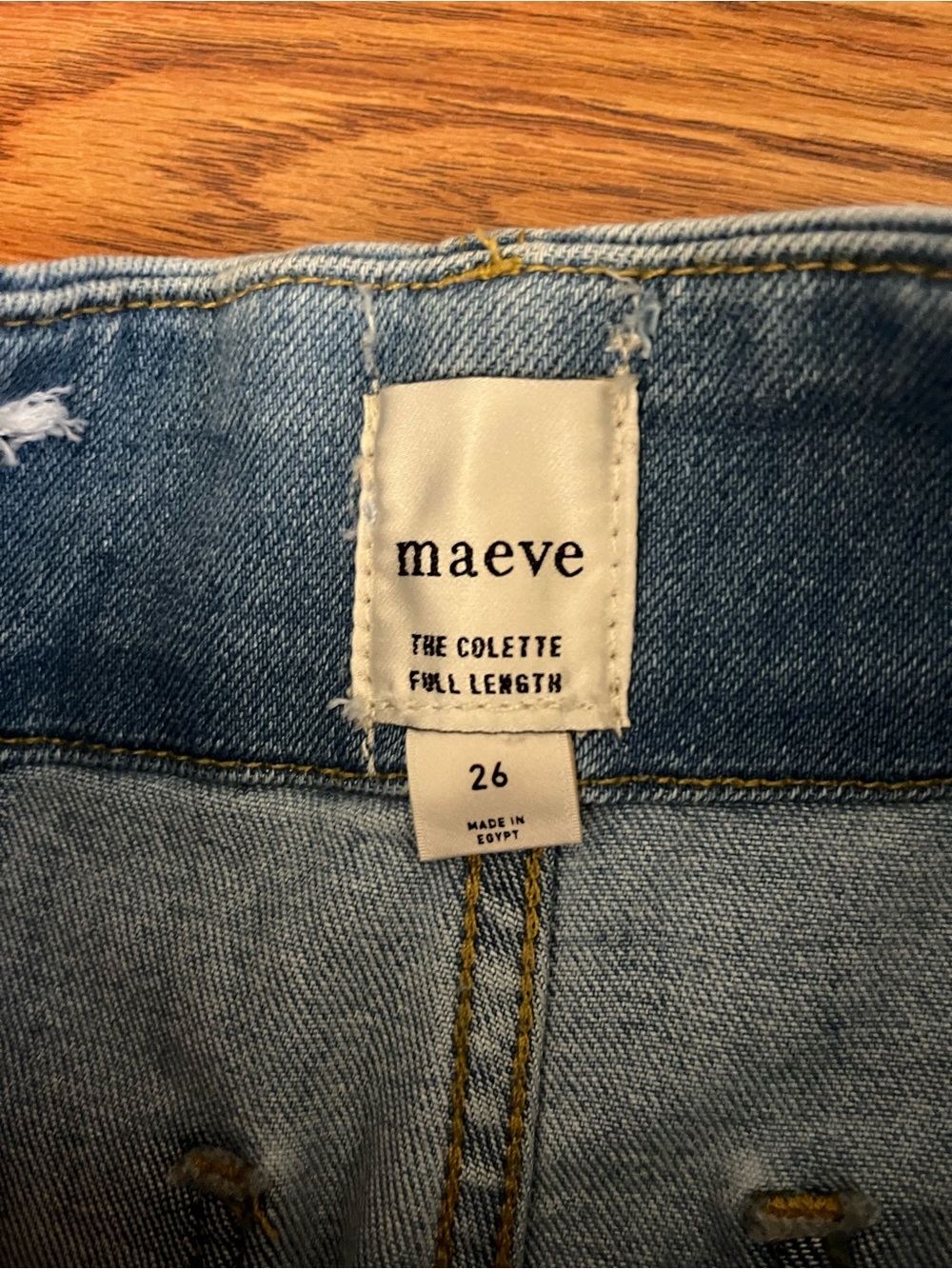 Maeve Light Blue Wide-Leg Colette Jeans in color: ‘light denim’ size 26 - Picture 12 of 14